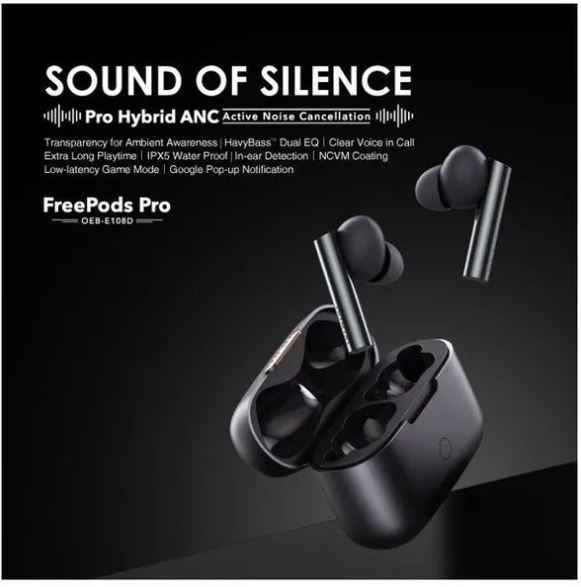 Oraimo FreePods Pro – Hybrid ANC True Wireless Earbuds