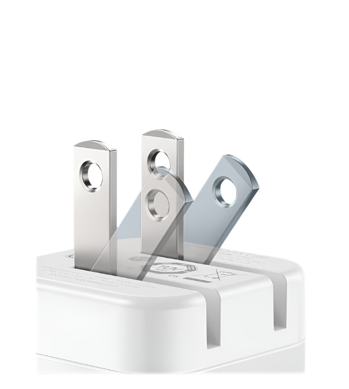 شاحن سريع USB-C أنكر باوربورت 3 بقوة 20 واط – تصميم مكعب مع قابس قابل للطي