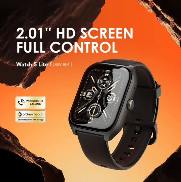 Oraimo Watch 5 Lite 2.01" HD IP68 Smart Watch