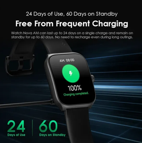 oraimo Watch Nova AM 2.01" AMOLED Screen Curved Cover Smart Watch