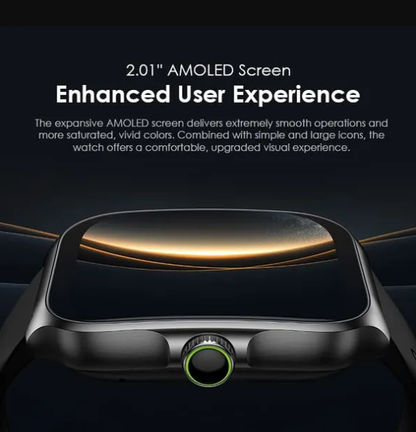 oraimo Watch Nova AM 2.01" AMOLED Screen Curved Cover Smart Watch